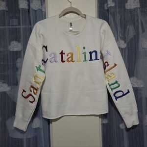 NICE Rainbow "Santa Catalina Island" Embroidered Sweater